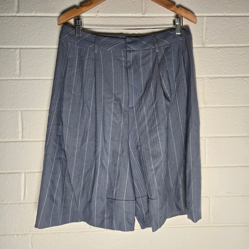 Free People Womens Shorts Pinstripe Skater 90s Grunge Y2K High Rise Blue 8 S